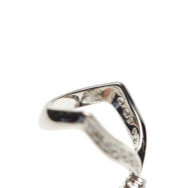 Pt900 プラチナ コンクパール2.94ct ダイヤ0.88ct リング 指輪 レディース 14.5号 【中古】