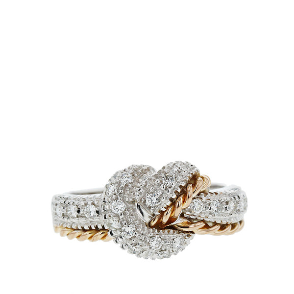 スタージュエリー K18WG ホワイトゴールド ダイヤ0.32ct リング 指輪 レディース STAR JEWELRY 11.5号 【中古】