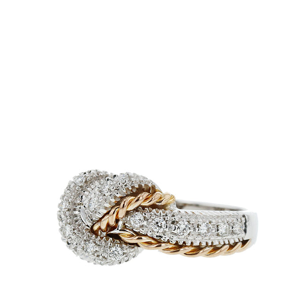 スタージュエリー K18WG ホワイトゴールド ダイヤ0.32ct リング 指輪 レディース STAR JEWELRY 11.5号 【中古】