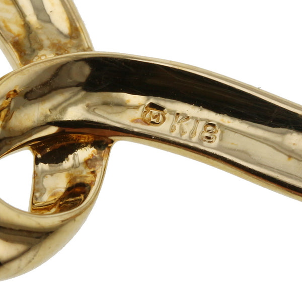 ミキモト K18YG イエローゴールド アコヤパール7.5mm ブローチ レディース MIKIMOTO 【中古】