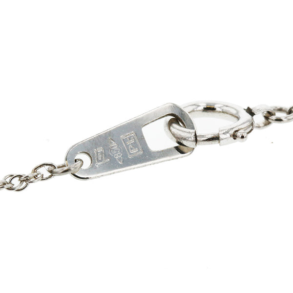 Pt900 プラチナ Pt850 プラチナ エメラルド0.88ct ダイヤ0.35ct ネックレス レディース 【中古】