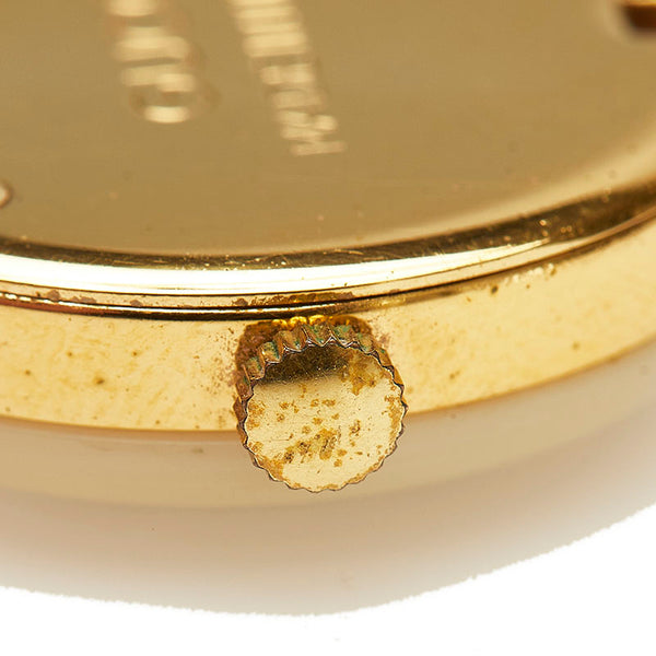 グッチ チェンジヘゼル 腕時計 クオーツ ホワイト文字盤 メッキ レディース GUCCI 【中古】