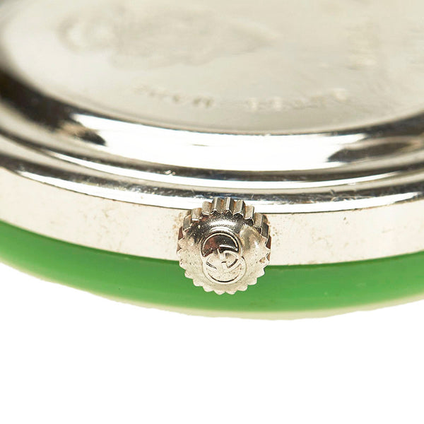 グッチ チェンジベゼル 11/12.2L シルバー ステンレススチール 腕時計 レディース GUCCI クオーツ ホワイト文字盤 【中古】