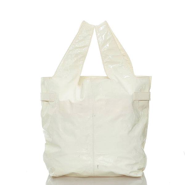 ジバンシー トートバッグ ホワイト エナメル レディース Givenchy 【中古】