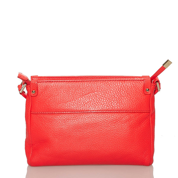 ケイトスペード 斜め掛け ショルダーバッグ ネオンレッド レザー レディース Kate Spade 【中古】