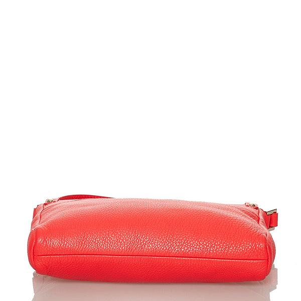 ケイトスペード 斜め掛け ショルダーバッグ ネオンレッド レザー レディース Kate Spade 【中古】