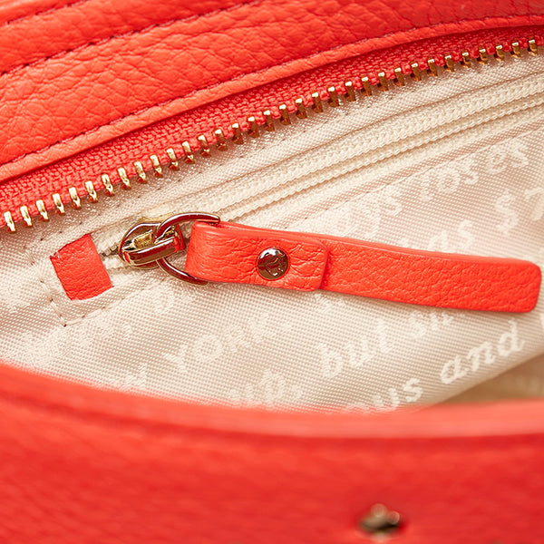 ケイトスペード 斜め掛け ショルダーバッグ ネオンレッド レザー レディース Kate Spade 【中古】