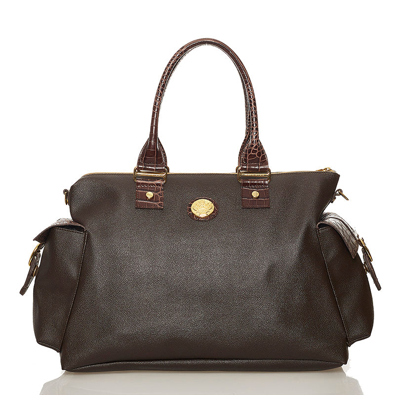 オロビアンコ ブラウン PVC ハンドバック ショルダーバック 2WAY  レディース Orobianco 【中古】