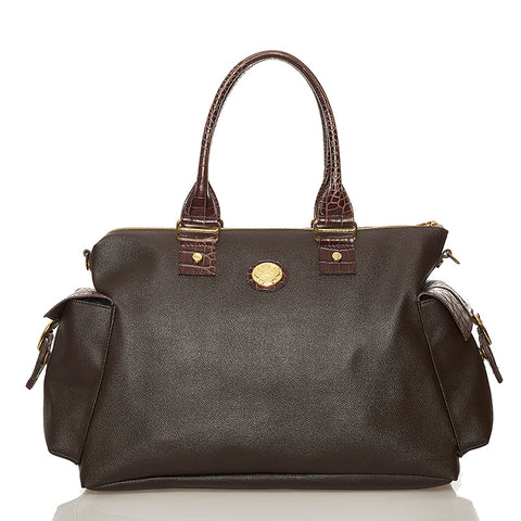 オロビアンコ ブラウン PVC ハンドバック ショルダーバック 2WAY  レディース Orobianco 【中古】