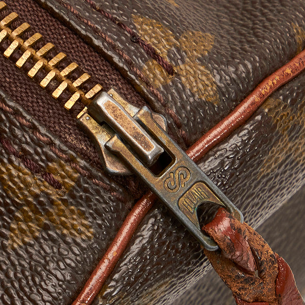ルイ ヴィトン モノグラム パピヨンGM M51365 ブラウン PVC レザー ハンドバッグ レディース LOUIS VUITTON 【中古】