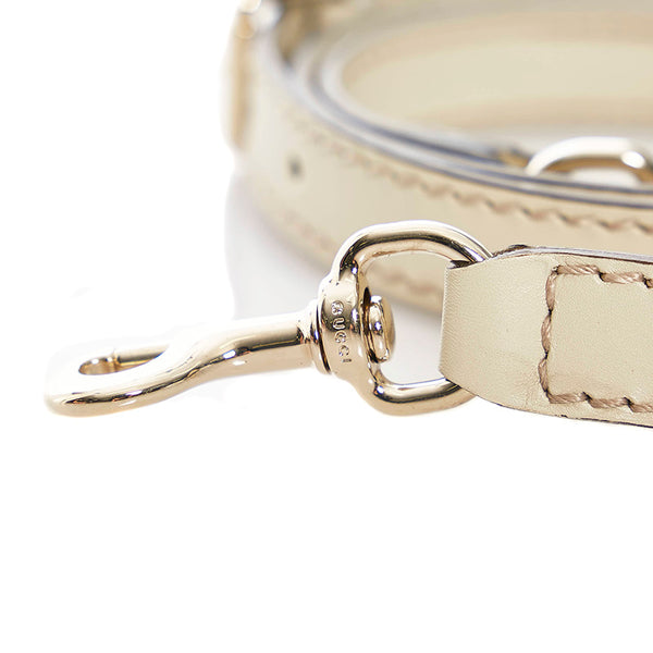 グッチ ベージュ レザー ショルダーストラップ レディース GUCCI 【中古】