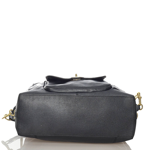 コーチ ハンドバッグ ショルダーバッグ 2WAY  F25508 ダークネイビー レザー レディース COACH 【中古】