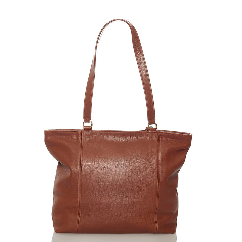 コーチ トートバッグ ブラウン レザー レディース COACH 【中古】