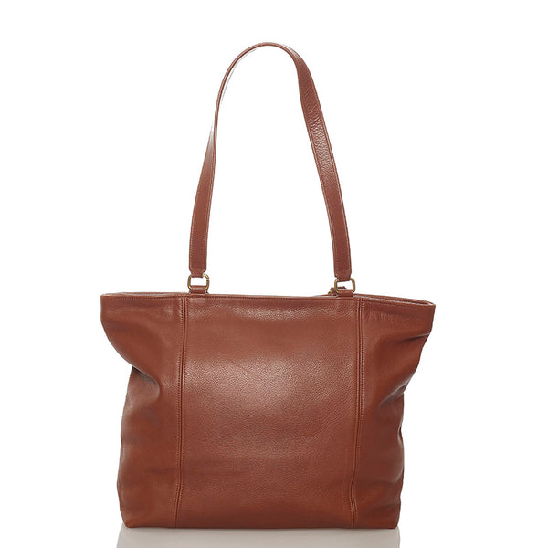 コーチ トートバッグ ブラウン レザー レディース COACH 【中古】