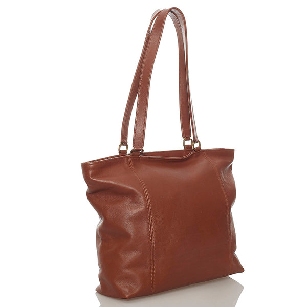 コーチ トートバッグ ブラウン レザー レディース COACH 【中古】