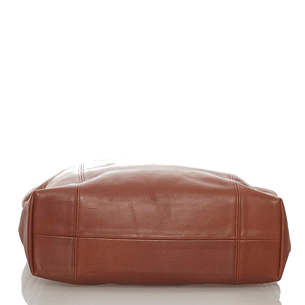 コーチ トートバッグ ブラウン レザー レディース COACH 【中古】