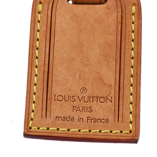 ルイ ヴィトン ベージュ レザー ポワニエ ネームタグ レディース LOUIS VUITTON 【中古】