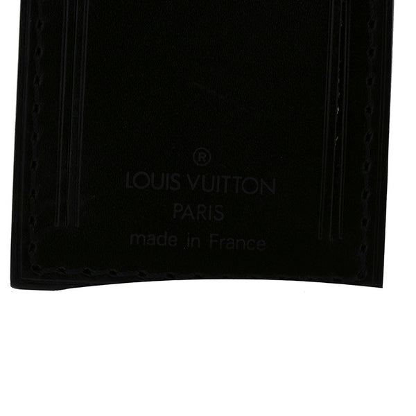 ルイ ヴィトン ブラック レザー ポワニエ ネームタグ レディース LOUIS VUITTON 【中古】
