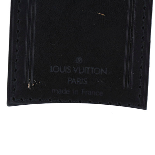 ルイ ヴィトン ブラック レザー ポワニエ ネームタグ レディース LOUIS VUITTON 【中古】