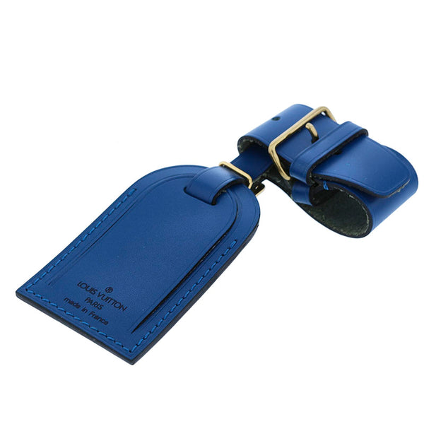 ルイ ヴィトン ブルー レザー ポワニエ ネームタグ レディース LOUIS VUITTON 【中古】