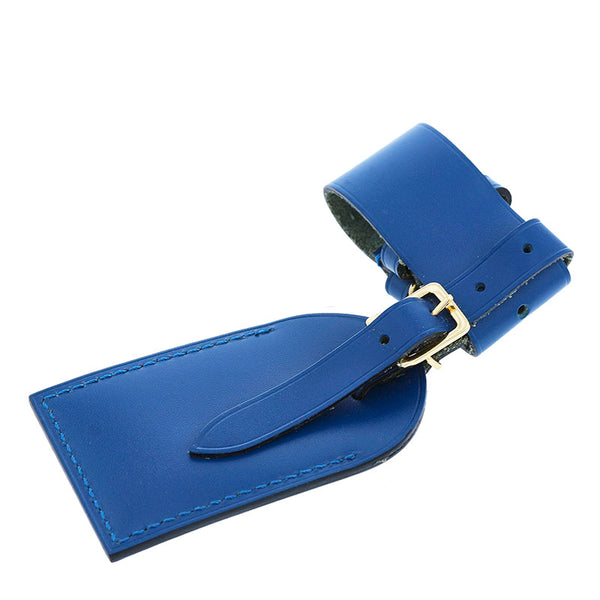 ルイ ヴィトン ブルー レザー ポワニエ ネームタグ レディース LOUIS VUITTON 【中古】