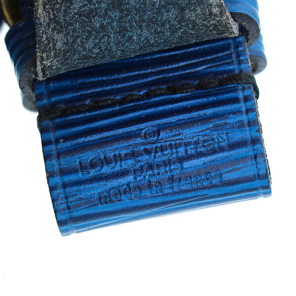 ルイ ヴィトン ブルー レザー エピ ポワニエ ネームタグ レディース LOUIS VUITTON 【中古】