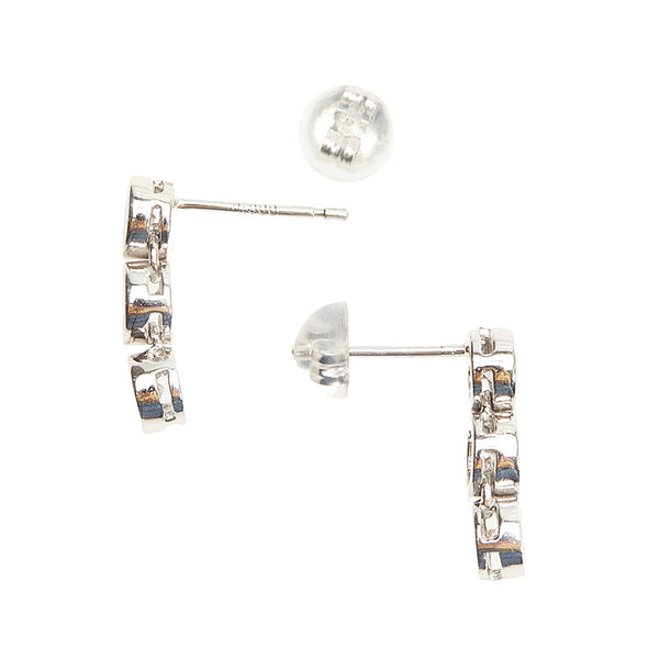 Pt900 プラチナ ダイヤ0.60ct ピアス レディース 【中古】