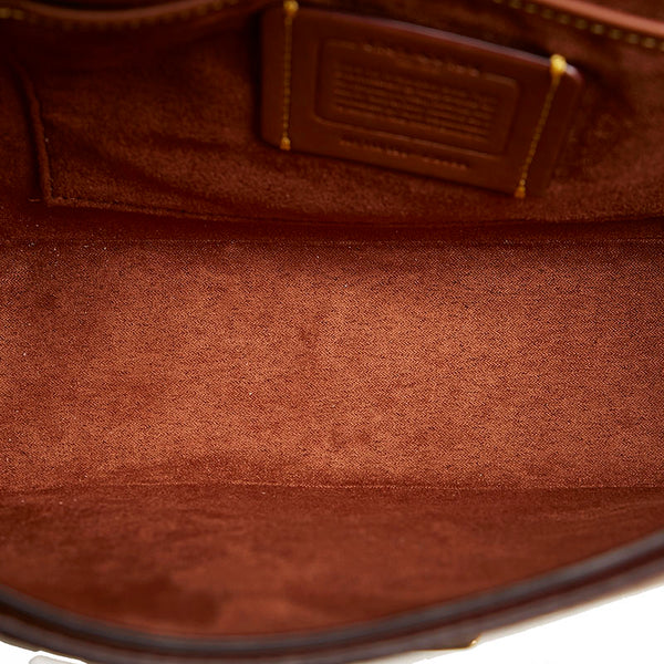 コーチ シグネチャー 斜め掛け ショルダーバッグ C6639 ブラウン PVC レザー レディース COACH 【中古】