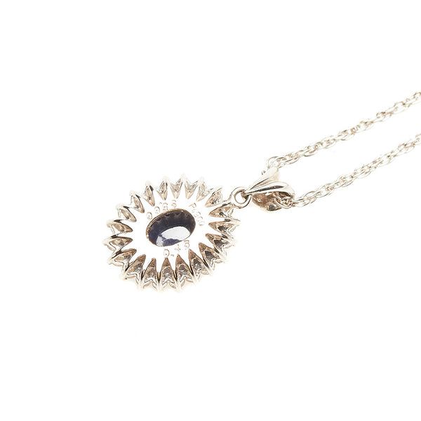 Pt900 プラチナ Pt850 プラチナ サファイア5.66ct ダイヤ0.45ct ネックレス レディース 【中古】