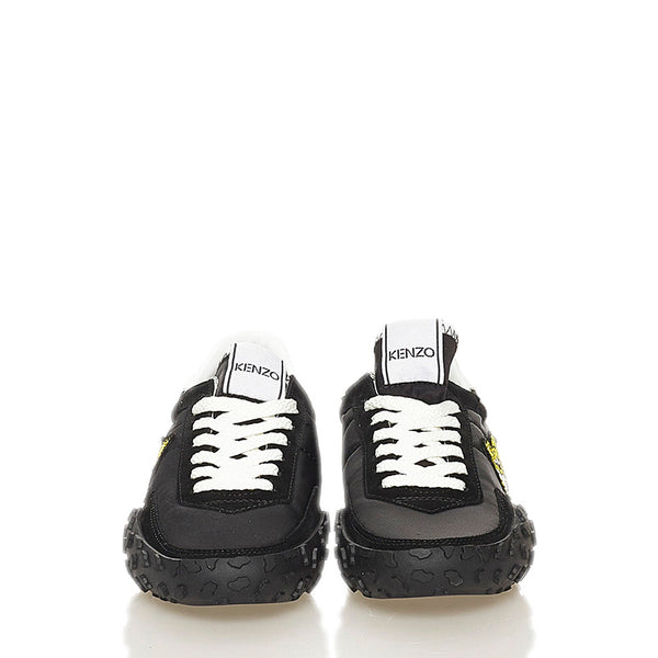 ケンゾー スニーカー ブラック ナイロン スウェード レディース KENZO 【中古】