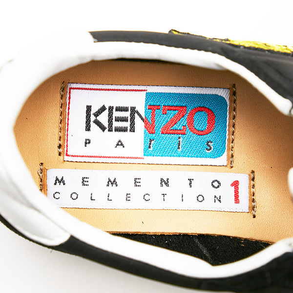 ケンゾー スニーカー ブラック ナイロン スウェード レディース KENZO 【中古】