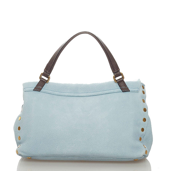 ザネラート 水色 レザー ハンドバッグ ショルダーバッグ 2WAY レディース ZANELLATO 【中古】