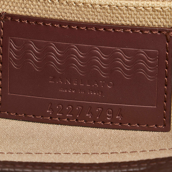 ザネラート 水色 レザー ハンドバッグ ショルダーバッグ 2WAY レディース ZANELLATO 【中古】