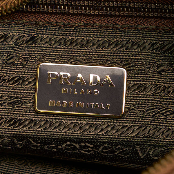 プラダ セカンドバッグ カーキ スウェード レディース PRADA 【中古】
