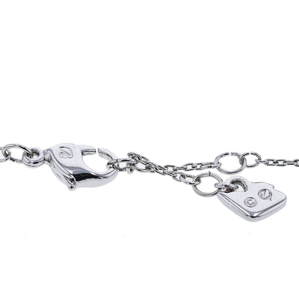スワロフスキー ハート ネックレス シルバー メタル レディース SWAROVSKI 【中古】