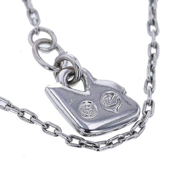 スワロフスキー ハート ネックレス シルバー メタル レディース SWAROVSKI 【中古】