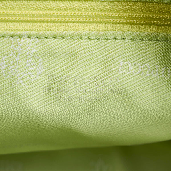 エミリオ プッチ グリーン キャンバス ハンドバッグ レディース Emilio Pucci 【中古】