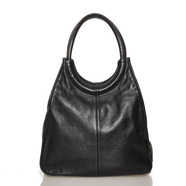 エム シー エム ハンドバッグ ブラック レザー レディース MCM 【中古】