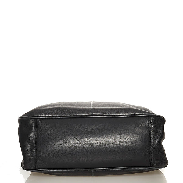 エム シー エム ハンドバッグ ブラック レザー レディース MCM 【中古】