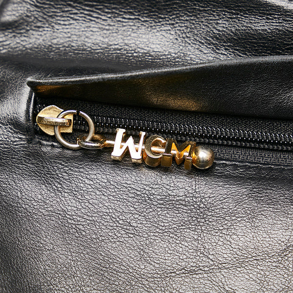 エム シー エム ハンドバッグ ブラック レザー レディース MCM 【中古】
