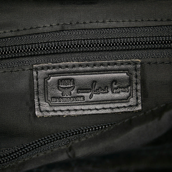 エム シー エム ハンドバッグ ブラック レザー レディース MCM 【中古】