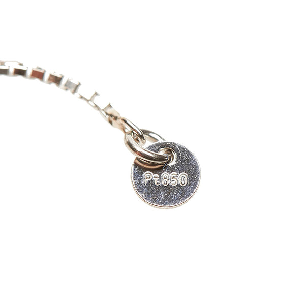 Pt900 プラチナ Pt850 プラチナ ダイヤ0.30ct ネックレス レディース 【中古】