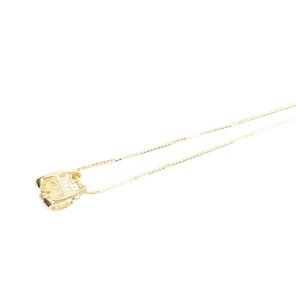 K18YG イエローゴールド ダイヤ0.57ct ネックレス レディース 【中古】