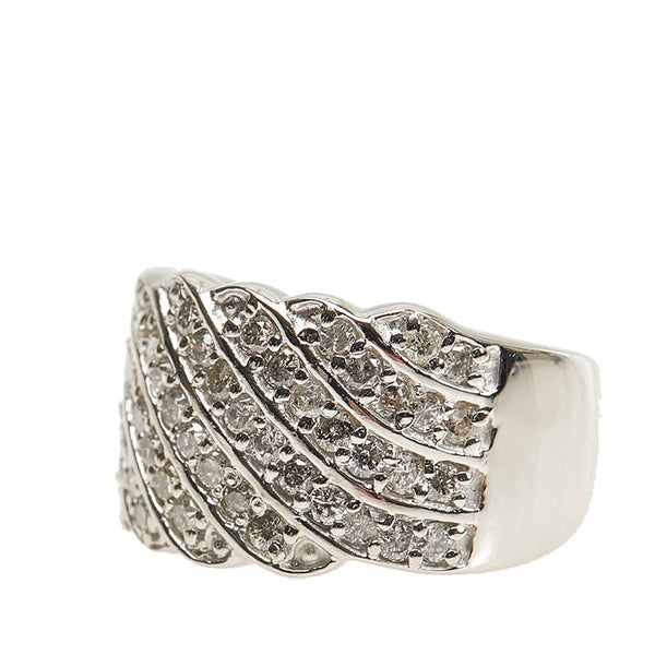 Pt900 プラチナ ダイヤ1.00ct リング 指輪 レディース 11.5号 【中古】