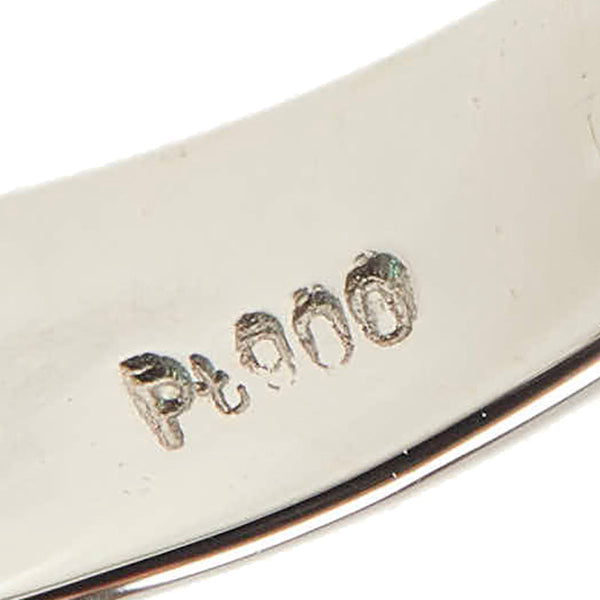Pt900 プラチナ エメラルド0.60ct ダイヤ0.65ct リング 指輪 レディース 11号 【中古】