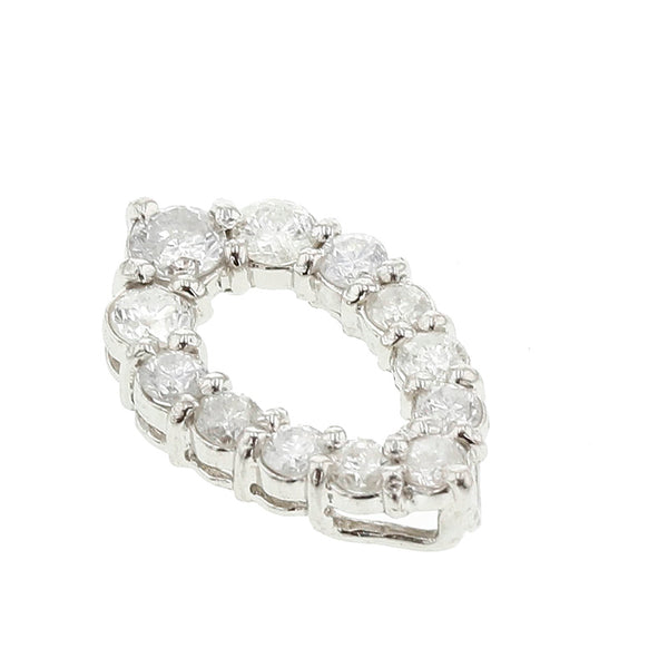 Pt900 プラチナ ダイヤ0.52ct ペンダントトップ レディース 【中古】