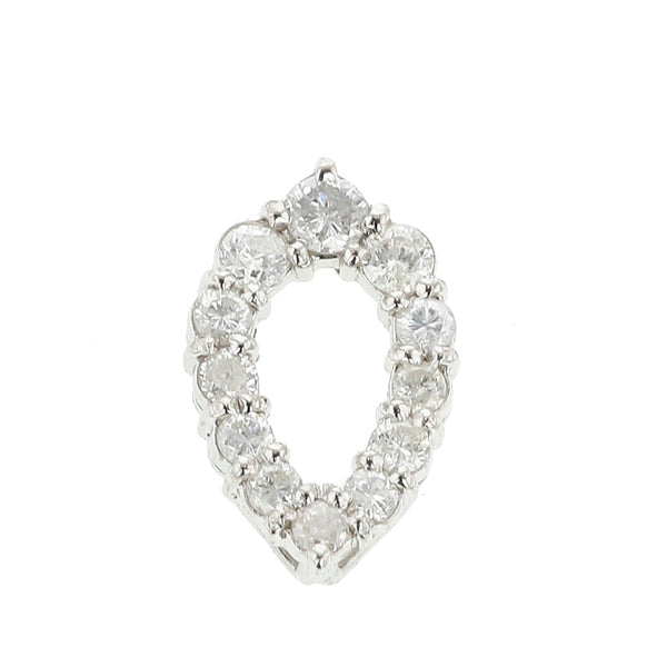 Pt900 プラチナ ダイヤ0.52ct ペンダントトップ レディース 【中古】