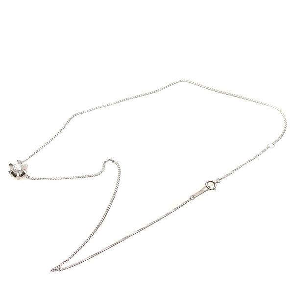 Pt900 プラチナ Pt850 プラチナ ダイヤ0.68ct ネックレス レディース 【中古】