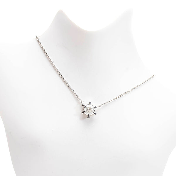 Pt900 プラチナ Pt850 プラチナ ダイヤ0.68ct ネックレス レディース 【中古】
