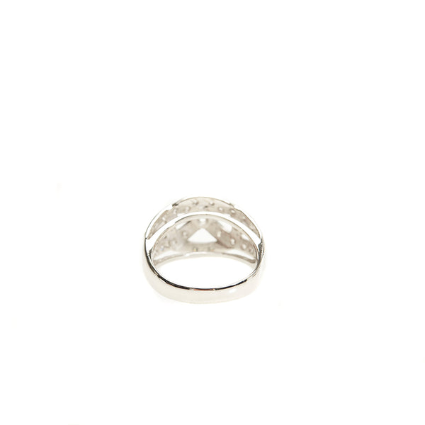 Pt900 プラチナ ダイヤ0.74ct リング 指輪 レディース 14号 【中古】